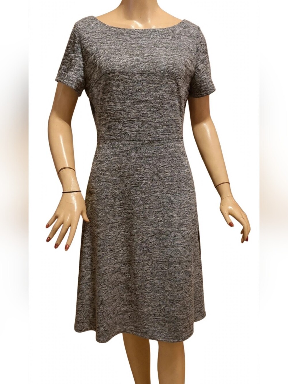 New Ivanka Trump Heathered Grey Sheath Dress Women's Size 14